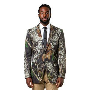 Earth Day Mens Jacket Special, Nature Pattern (Slim Fit)